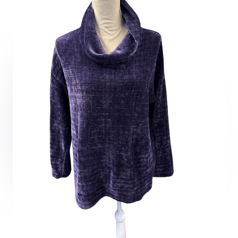 J. Jill M Purple Cowlneck Sweater SZ small